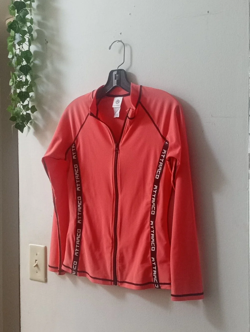 Women's Coral Zip-Front Active Swim Jacket
